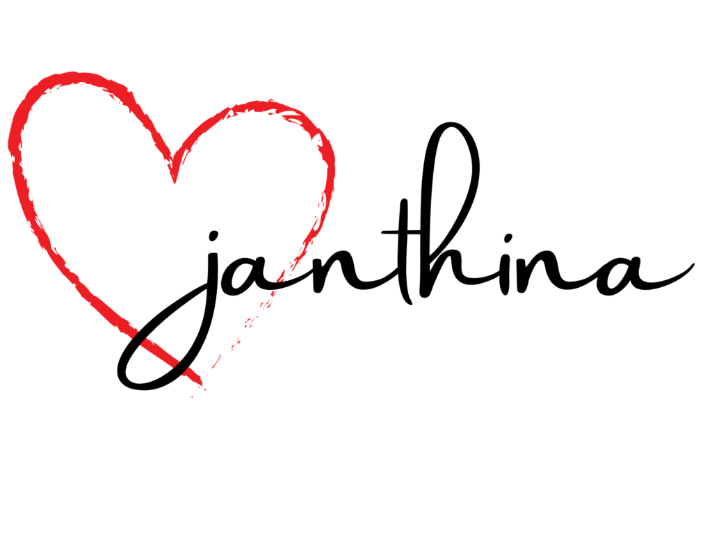 my name janthina with a heart